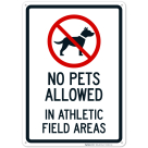 No Pets Allowed In Athletic Field Areas