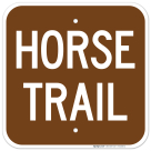 Horse Trail Without Graphic Sign
