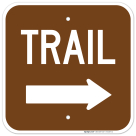 Trail With Right Arrow Sign