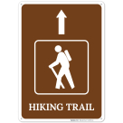 Hiking Trail Up Arrow Sign