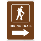 Hiking Trail Right Arrow Sign