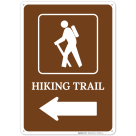 Hiking Trail Left Arrow Sign