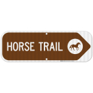 Horse Trail With Graphic Sign