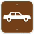 Automobile Car Symbol Only Sign
