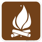 Campfire Graphic Only Sign