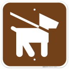 Pets On Leash Graphic Only Sign