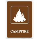 Campfire With Graphic Sign