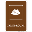 Campground Tent Graphic Only Sign