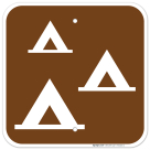 Group Camping Tents Graphic Only Sign