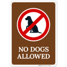 No Dogs Allowed With Dog Graphic Sign