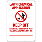Lawn Chemical Application Sign