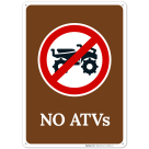 No Atvs With Prohibited Symbol Sign