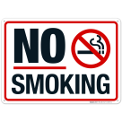 No Smoking Red Border With Symbol Sign