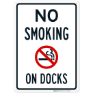 No Smoking On Docks Sign