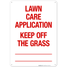 Lawn Care Application Sign