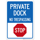 Stop Private Dock Sign