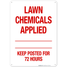 Lawn Chemicals Applied Sign
