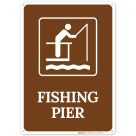 Fishing Pier With Graphic Sign