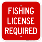 Fishing License Required Sign