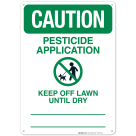 Caution Pesticide Application Sign, (SI-6376)