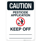 Caution Pesticide Application Sign, (SI-6377)