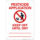 Pesticide Application Sign, (SI-6378)