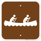Canoeing Graphic Only Sign