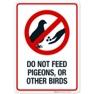 Do Not Feed Pigeons Or Other Birds Sign