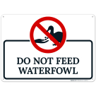 Do Not Feed Waterfowl Sign