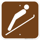 Ski Jumping Graphic Only Sign
