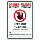 Danger Pesticides Sign, (SI-6389)
