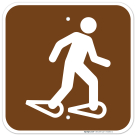 Snowshoeing Graphic Only Sign