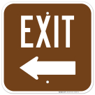 Exit With Left Arrow Symbol Sign
