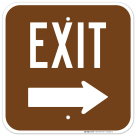 Exit With Right Arrow Symbol Sign