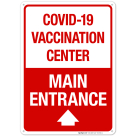 Covid-19 Vaccination Center Sign, Covid Vaccine Sign