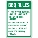 Turn Off All Burners And Gas Tank Valve Clean The Grill Grates Wipe Down The BBQ Sign