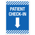 Patient Check-In Sign, Covid Vaccine Sign, (SI-6396)