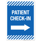 Patient Check-In Sign, Covid Vaccine Sign, (SI-6399)