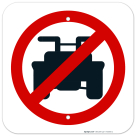 No All-Terrain Vehicle Graphic Sign
