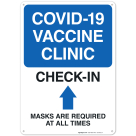 Covid-19 Vaccine Clinic Sign, Covid Vaccine Sign, (SI-6401)