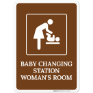 Baby Changing Station Women's Room Sign
