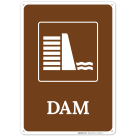 Dam With Graphic Sign