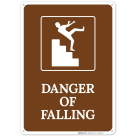 Danger Of Falling With Slippery Stairs Watch Your Step Graphic Sign