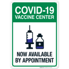 Covid-19 Vaccine Center Sign, Covid Vaccine Sign, (SI-6410)