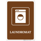 Laundromat With Graphic Sign