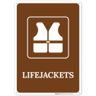 Lifejackets With Graphic Sign