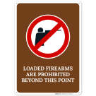 Loaded Firearms Are Prohibited Beyond This Point With Graphic Sign