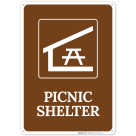 Picnic Shelter With Symbol Sign