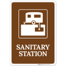 Sanitary Station With Symbol Sign