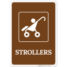 Strollers With Graphic Sign